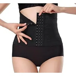 ecomnewgen Womens Cotton Lycra Tummy Control 4-in-1 Blended High Waist Tummy & Thigh Shapewear for Gym Yoga Dance Walk Jogging (DGSHY215 BK M)-picture-28