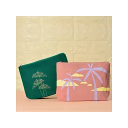 EcoRight Women Cosmetic Pouch (Pack of 2) Multi-Color-picture-17