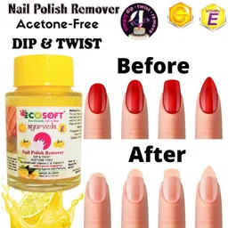 ecosoft Ultimate Premium Dip & Twist Instant Nail Polish Remover Nail Polish Remover - Free, Enriched with Vitamin C or Vitamin E with LEMAN Fragrance.-picture-21