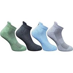 ecosync Ankle Bamboo Socks Men, Women & Unisex Moisture-Wicking & Breathable Keeps Feet Dry & Fresh Pack of 4 Light Grey, Off White, Olive and Navy Blue-picture-35