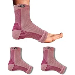 ecosync Open Toe Bamboo Cotton Compression Socks | Women & Men | Nano Compression Socks for Neuropathy | Pink | Plantar Fasciitis Relief | Arch Support | Ankle & Foot Swelling | Injury Recovery | Heel Pain-picture-13