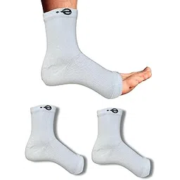 ecosync Open Toe Bamboo Cotton Socks | Unisex | Nano Compression Sock for Neuropathy | White | Plantar Fasciitis Relief | Arch Support | Ankle & Foot Swelling | Injury Recovery | Heel Pain |-picture-20