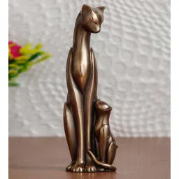 Cat Family Polyresin & Bronze Animal Figurine by eCraftIndia-picture-34