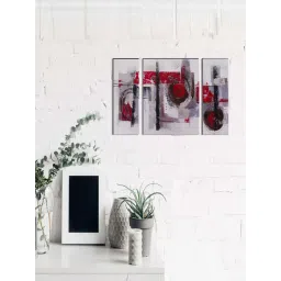 eCraftIndia 6MM MDF Set of 3 Abstract Satin Matt Texture UV Art Painting-picture-33