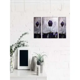 eCraftIndia 6MM MDF Set of 3 Botanical Floral Satin Matt Texture UV Art Painting-picture-13