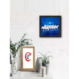 eCraftIndia 7 Running Lucky Horses Design Satin Matt Texture UV Art Painting-picture-14