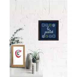 eCraftIndia Be Positive Motivational Quote Satin Matt Texture UV Art Painting-picture-40