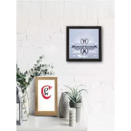 eCraftIndia Beautiful Swan Matt Textured UV Art Painting-picture-41