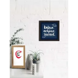 eCraftIndia Believe Achieve Succeed Motivational Quote Satin Matt Texture UV Art Painting-picture-47