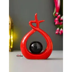 eCraftIndia Black & Red Resin Showpiece Pack of 1-picture-21