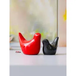 eCraftIndia Black & Red Resin Showpiece Pack of 2-picture-21