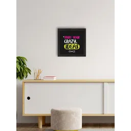 eCraftIndia Black Motivational Quote Satin Matt Texture UV Art Painting-picture-41