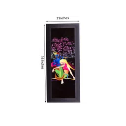 eCraftIndia Black Radha Krishna UV Wall Art image 3