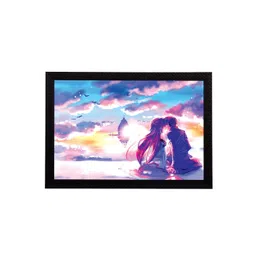 eCraftIndia Blue & Purple Love Is In The Air  UV Wall Art-picture-13