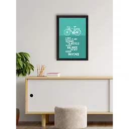 eCraftIndia Blue Motivational Quote Wall Painting-picture-38