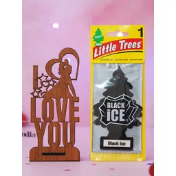eCraftIndia Brown & Black2 Pieces Valentine's Showpiece & Air Freshener-picture-32