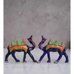 ecraftindia Camel Blue Wooden (Set of 2) Figurine-picture-20
