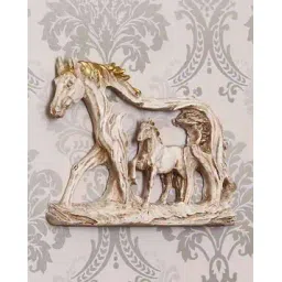 ecraftindia Decorative Walking Horses Polyresin Wall Hanging Showpiece-picture-43