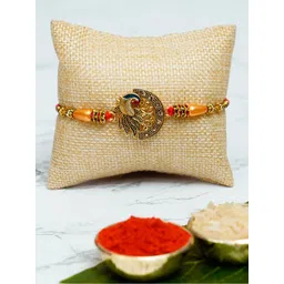 eCraftIndia Gold-Toned Rakhi Gift Set-picture-34