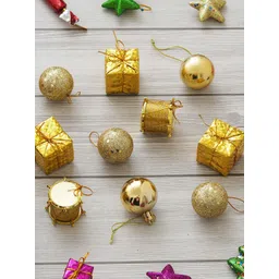 eCraftIndia Golden Balls & Giftbox Christmas Tree Decor-picture-24