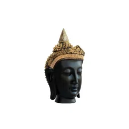 eCraftIndia Golden Crown Handcrafted Buddha Head-image-35