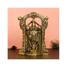 eCraftIndia Golden Lord Balaji Idol Metal Decorative Showpiece-image-16