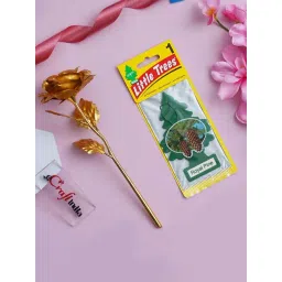 eCraftIndia Golden Rose & Little Trees Air Freshener Royal Pine Combo-image-8
