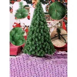 eCraftIndia Green Artificial Christmas Tree With Metal Stand Festive Decor-picture-40