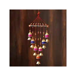 eCraftIndia Handcrafted Decorative Colorful Wall/Door/Window Hanging Bells-image-33