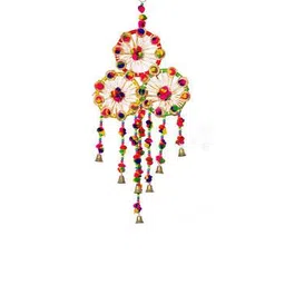 ecraftindia Handcrafted Decorative Colourful Hanging Bells-picture-44