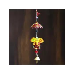 eCraftIndia Handcrafted Decorative Lord Ganesha Wall/Door/Window Hanging Bell-image-11