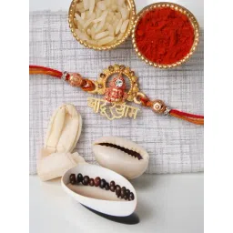eCraftIndia Khatu Shyam Ji Religious Rakhi for Brother with Sibling Agreement & Roli Chawal Pack-picture-19