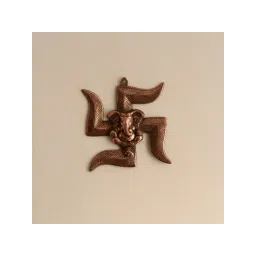eCraftIndia Lord Ganesha on Swastik Metal Wall Hanging-picture-40