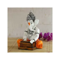 eCraftIndia Lord Ganesha playing Harmonium Decorative Showpiece-picture-37