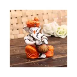 eCraftIndia Lord Ganesha Playing Tabla Decorative Showpiece-picture-27