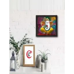 eCraftIndia Lord Ganesha Satin Matt Texture UV Art Painting-picture-39