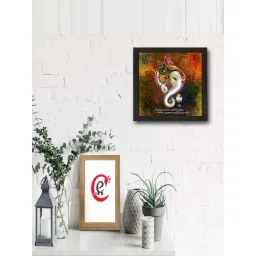 eCraftIndia Lord Ganesha Satin Matt Texture UV Art Painting-picture-40