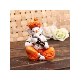 eCraftIndia Lord Ganesha Showpiece Playing Kartal-picture-28