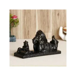 eCraftIndia Lord Ganesha Sitting With Mushak Handcrafted Decorative Polyresin Figurine-picture-22