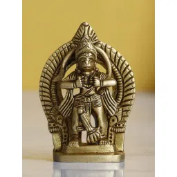 eCraftIndia Lord Hanuman Opening his Heart Handcrafted Decorative Brass Figurine-picture-13