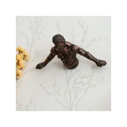 eCraftIndia Man in Freefall Pose Antique Finish Handcrafted Polyresin Wall Decorative-picture-39
