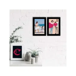 eCraftIndia Memory Wall Collage Photo Frame - Set of 2 Photo Frames for 2 Photos of 5'x7'-image-29