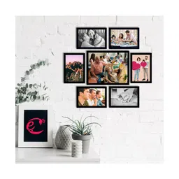 eCraftIndia Memory Wall Collage Photo Frame - Set of 7 Photo Frames for 6 Photos of 5"x7", 1 Photos of 8"x10"-image-27