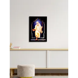 eCraftIndia Multi-Coloured Satin Matt Texture Sai Baba UV Wall Art-picture-36