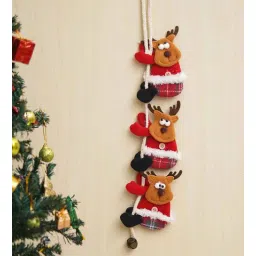 ecraftindia Multicolour Merry Christmas Ornaments Santa Claus Snowman Hanging-picture-13