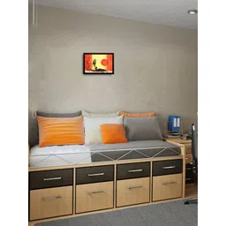 eCraftIndia Multicoloured Abstract Desert UV Framed Wall Painting-picture-11