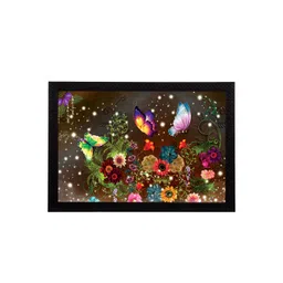 eCraftIndia Multicoloured Floral UV Wall Art-picture-19