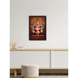 eCraftIndia Multicoloured Goddess Durga Satin Matte Texture UV Wall Painting-picture-18