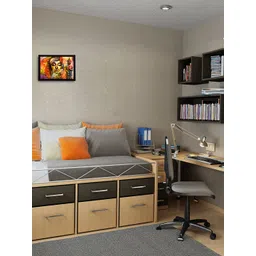 eCraftIndia Multicoloured Lord Buddha Framed Wall Painting-picture-23