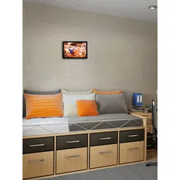 eCraftIndia Multicoloured Lord Krishna UV Framed Wall Painting-picture-32